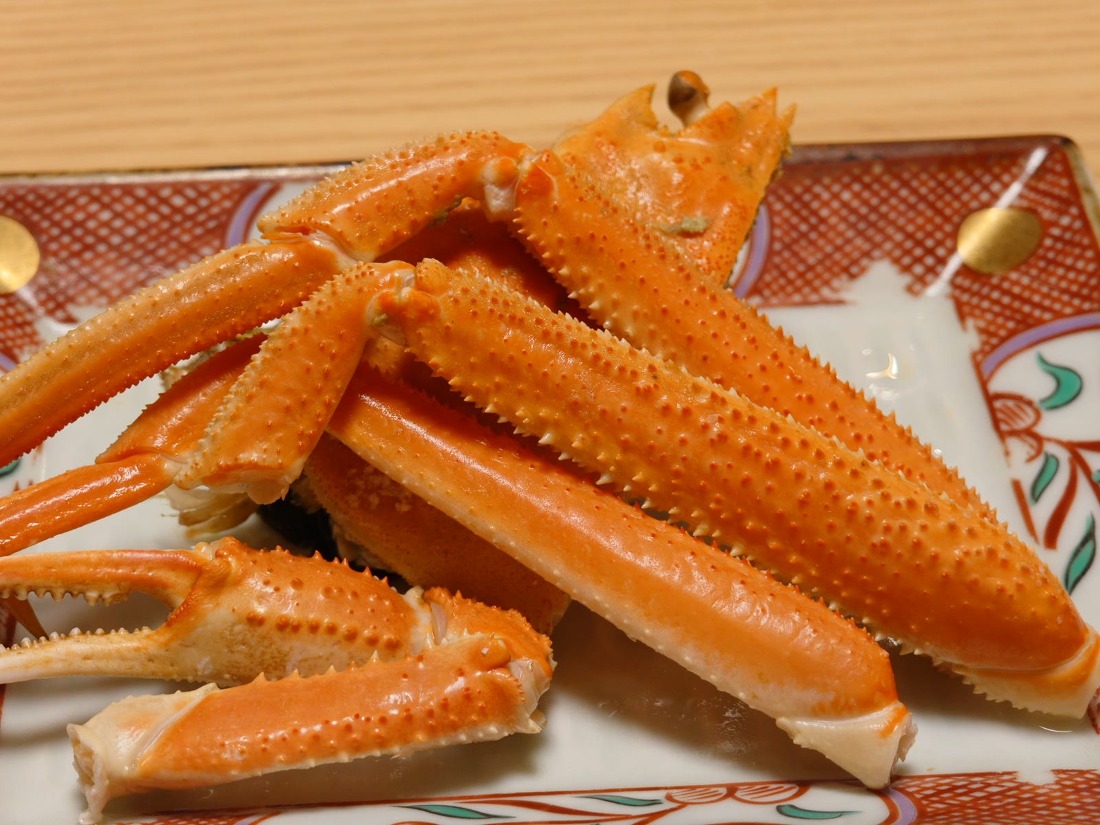 夕食のカニ