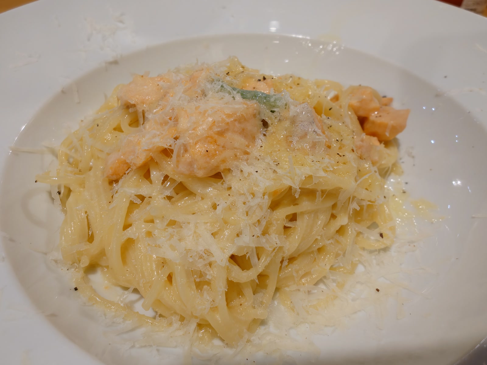 越後湯沢駅のイタリアンで食べたパスタ